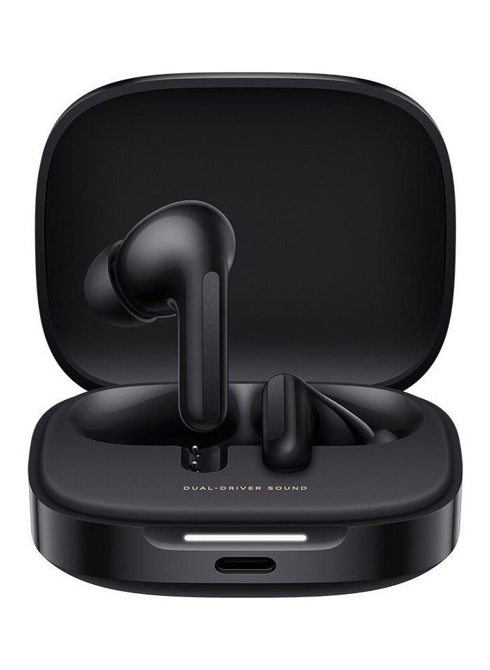 Xiaomi Dual-driver Hi-Fi sound | Up to 49dB and 2kHz ANC | 2 MIC AI noise reduction | Up to 42h battery life with case | IP54 Midnight / Light Black - Image 1