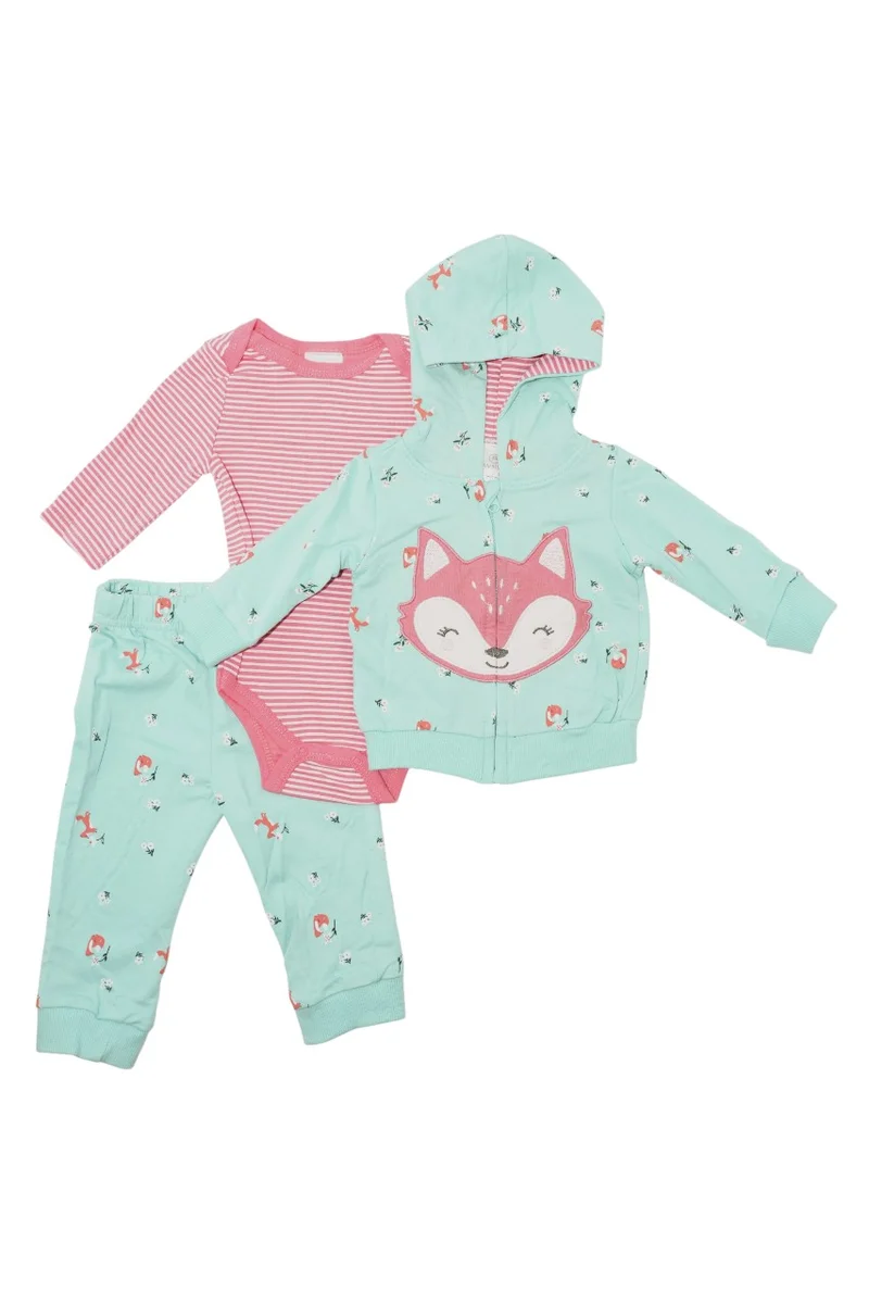 Bambimici Bambimici Fox Print Hoodie Set