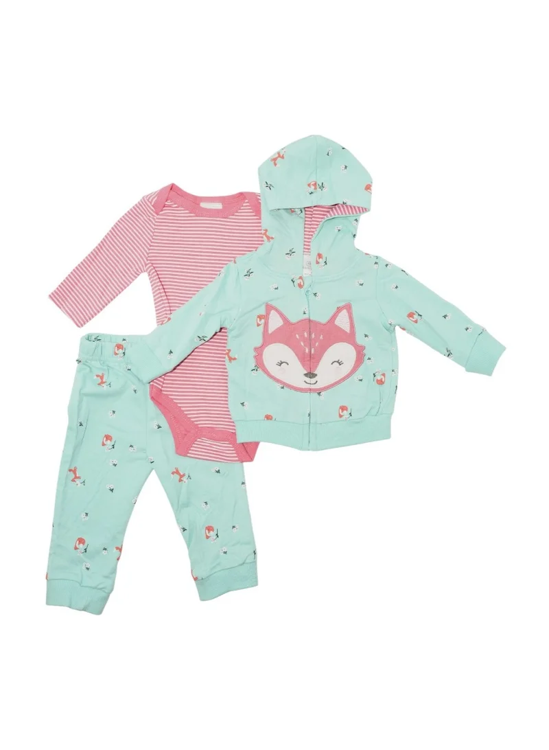 Bambimici Bambimici Fox Print Hoodie Set
