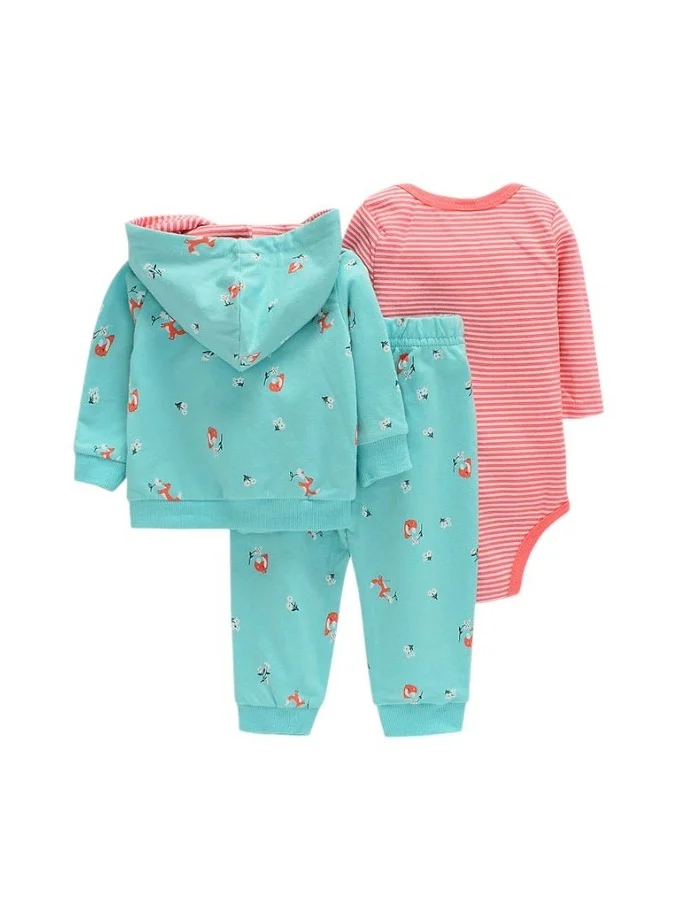 Bambimici Bambimici Fox Print Hoodie Set