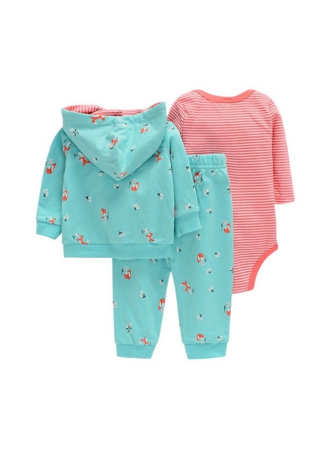 Bambimici Bambimici Fox Print Hoodie Set 