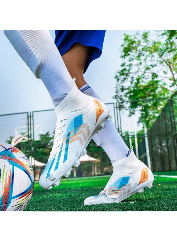 SKT Shiketro Men's And Women's Long-nailed And Broken-Nailed Football Shoes, Soft-Ground Sports Football Shoes, Breathable And Non-Slip Football Shoes, High-Top Elastic Breathable Shoes, Suitable For Adults And Teenagers - Image 3