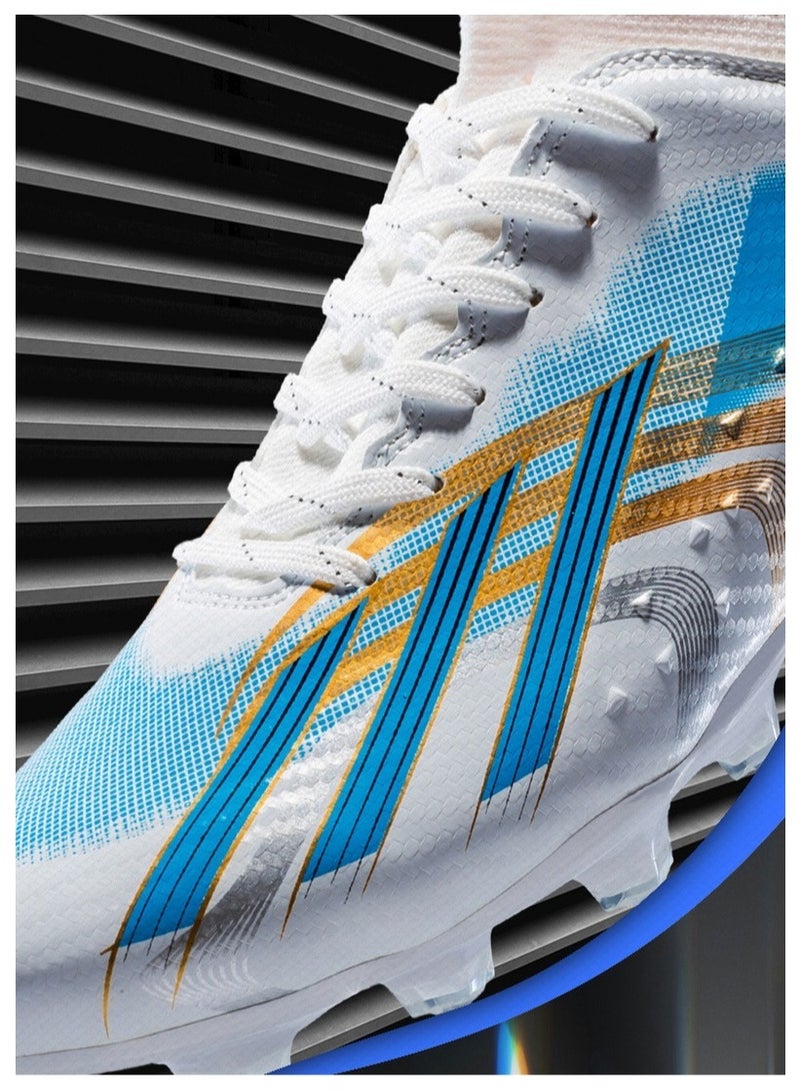 SKT Shiketro Men's And Women's Long-nailed And Broken-Nailed Football Shoes, Soft-Ground Sports Football Shoes, Breathable And Non-Slip Football Shoes, High-Top Elastic Breathable Shoes, Suitable For Adults And Teenagers - Image 5