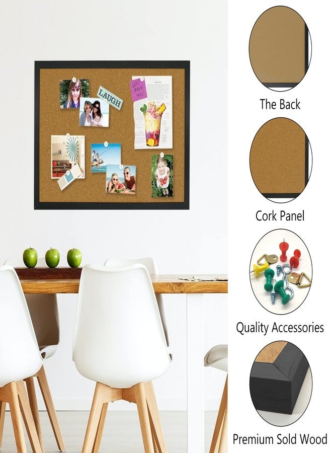 OWLKELA 2 Pcs Cork Board, 17.7"X 13.3" Bulletin Board, Vision Board, Notice Pin Board, Ideal for Office & Home Decor, School Message Board - Image 4