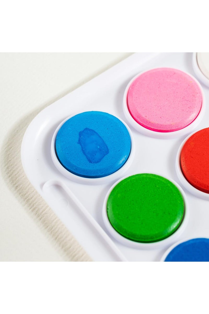 Deli EC20-8 Watercolor Paint Set – 8 Colors (φ28mm) - Image 2