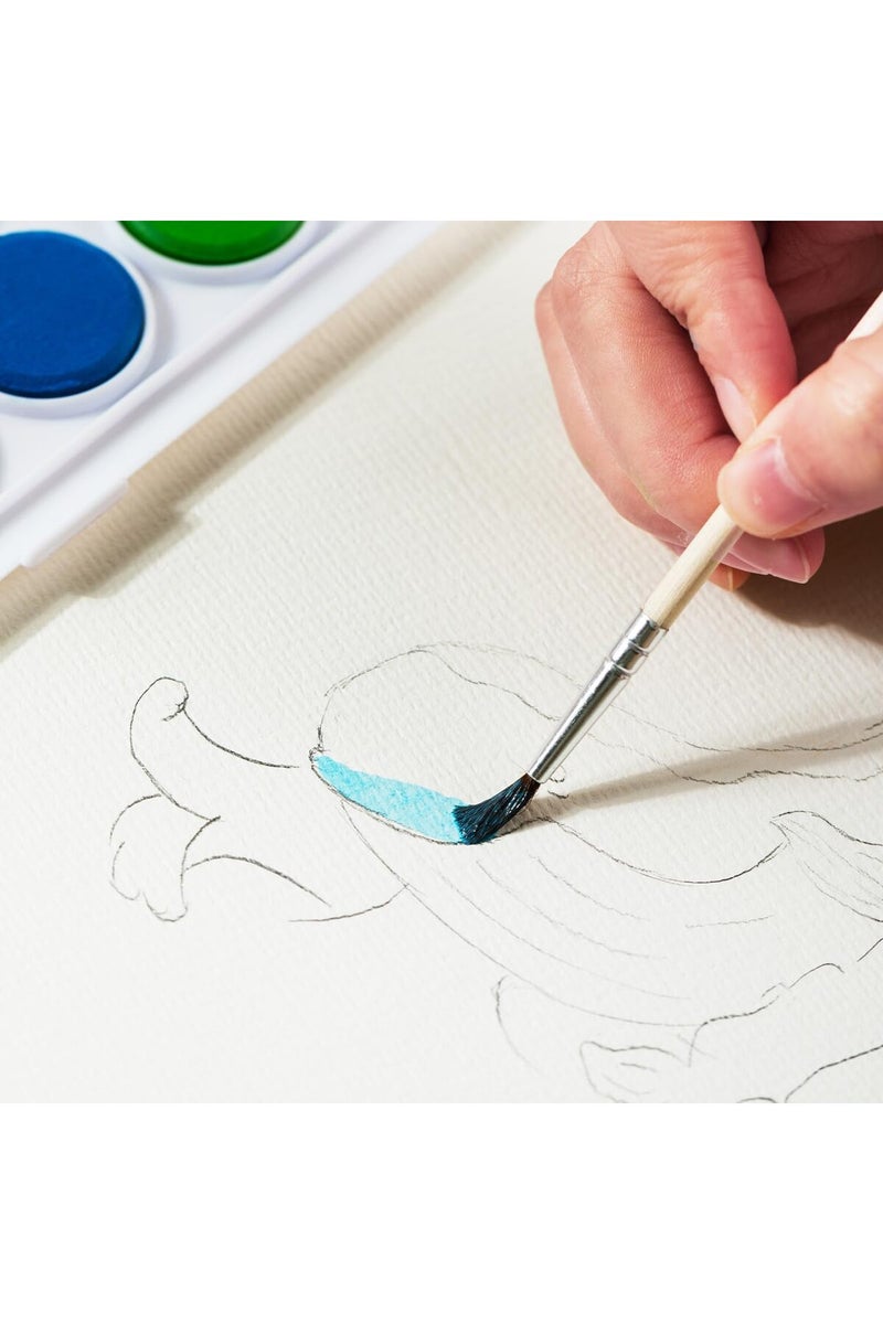 Deli EC20-8 Watercolor Paint Set – 8 Colors (φ28mm) - Image 5