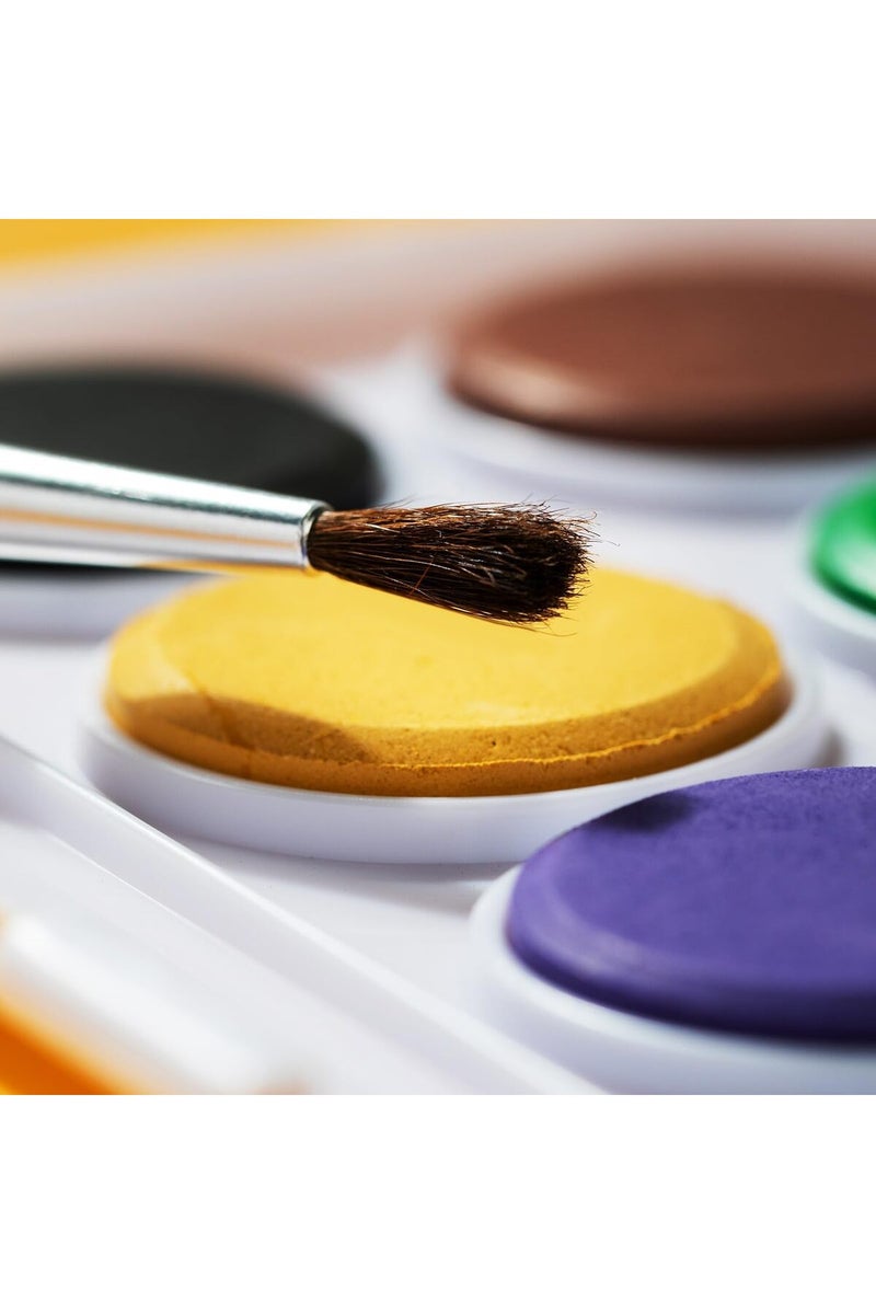 Deli EC20-8 Watercolor Paint Set – 8 Colors (φ28mm) - Image 3