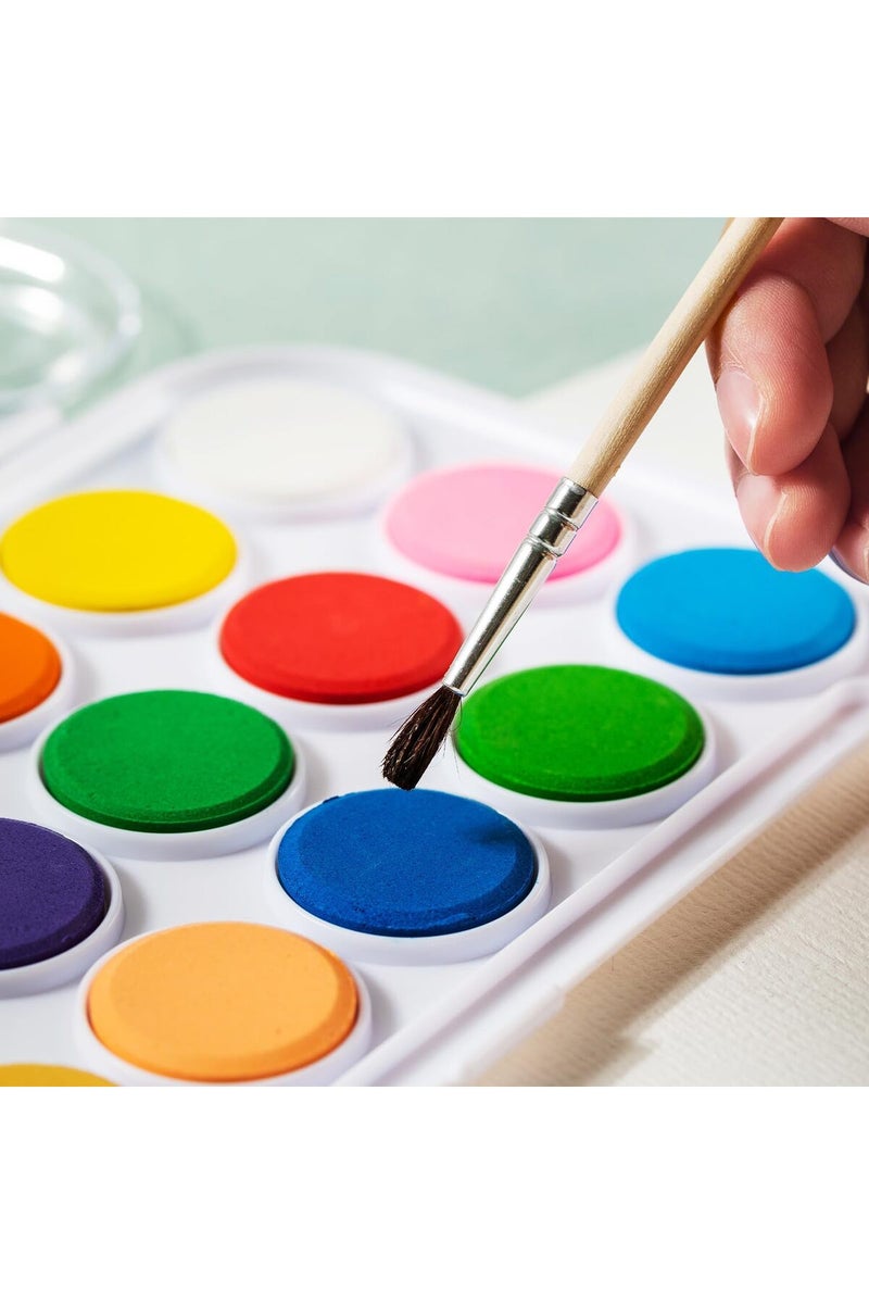 Deli EC20-8 Watercolor Paint Set – 8 Colors (φ28mm) - Image 4