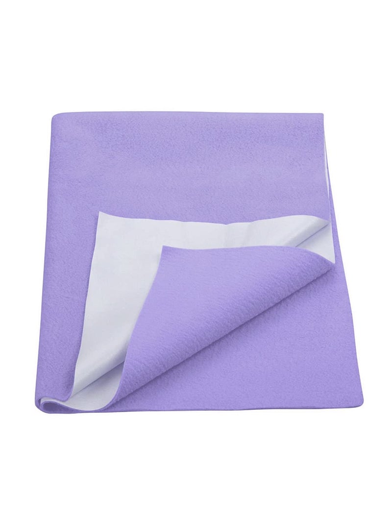 BIANCA Soft Bamboo Baby Dry Sheet, Mattress Protector -1pc Small (smartdry) | Waterproof & Breathable Anti Bacterial | Baby Dry Sheet & Mattress Protector. Solid-Violet - Image 1