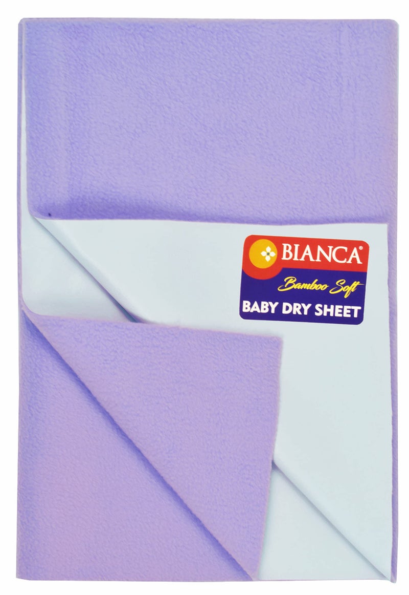 BIANCA Soft Bamboo Baby Dry Sheet, Mattress Protector -1pc Small (smartdry) | Waterproof & Breathable Anti Bacterial | Baby Dry Sheet & Mattress Protector. Solid-Violet - Image 4