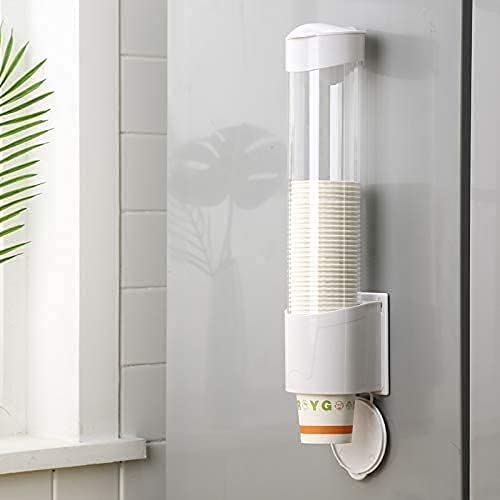 BOTIST Paper Cup Dispenser Holder Sticker or Screw Plate Mountable Plastic Pack of 1 - Image 1