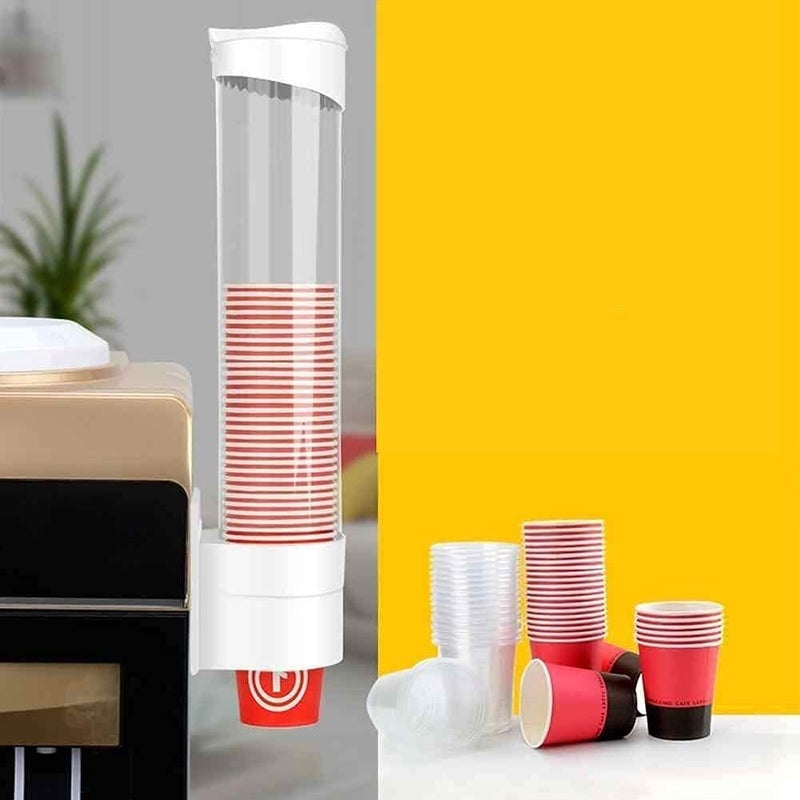 BOTIST Paper Cup Dispenser Holder Sticker or Screw Plate Mountable Plastic Pack of 1 - Image 5