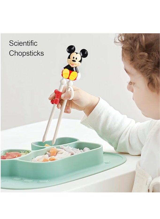 Disney Disney Chopsticks for Kids | Colorful Disney Food Sticks | Mickey Disney Chopsticks for Kids | Original Disney Chopsticks | Cartoon Character Food Sticks | Brightly Colored Eating Sticks | Fun Disney Chopsticks for Kids Featuring Mickey and Minnie Characters | Korean Chopsticks for Kids | Sushi Chopsticks | Noodle Chopsticks | Children's Eating Sticks  - Image 2