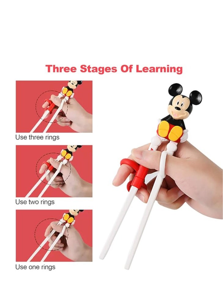 Disney Disney Chopsticks for Kids | Colorful Disney Food Sticks | Mickey Disney Chopsticks for Kids | Original Disney Chopsticks | Cartoon Character Food Sticks | Brightly Colored Eating Sticks | Fun Disney Chopsticks for Kids Featuring Mickey and Minnie Characters | Korean Chopsticks for Kids | Sushi Chopsticks | Noodle Chopsticks | Children's Eating Sticks  - Image 5