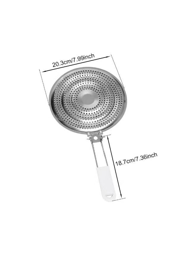 Heat Diffuser Reducer Flame Guard Simmer Plate Stainless Steel Heat Diffuser for Gas and Electric Stove Simmer Plate Flame Guard for Gas Top Cooking(silver) - Image 3