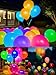 GIFTEXPRESS 50Pcs 12 Light Up Balloons 50 Multicolor Latex Balloons with 50 LED Lights 48 hours Super Bright Glow in Dark Balloons for Neon Party and Birthday Decoration New Year Countdown Party - Image 4