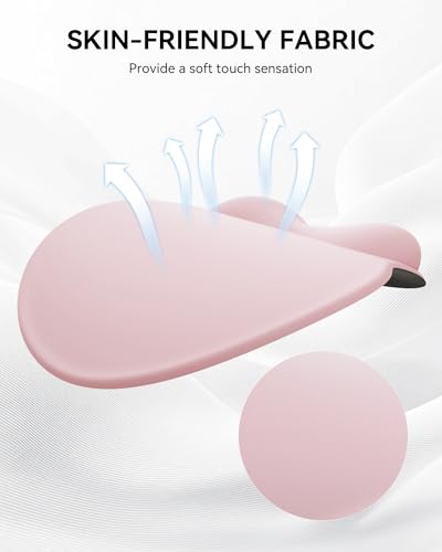 Laborio Mouse Pad with Wrist Rest, Ergonomic Mouse Pads for Desk, Office Non-Slip Mousepad with Gel Wrist Support(Light Pink, 10.6''L x 9''W) - Image 4