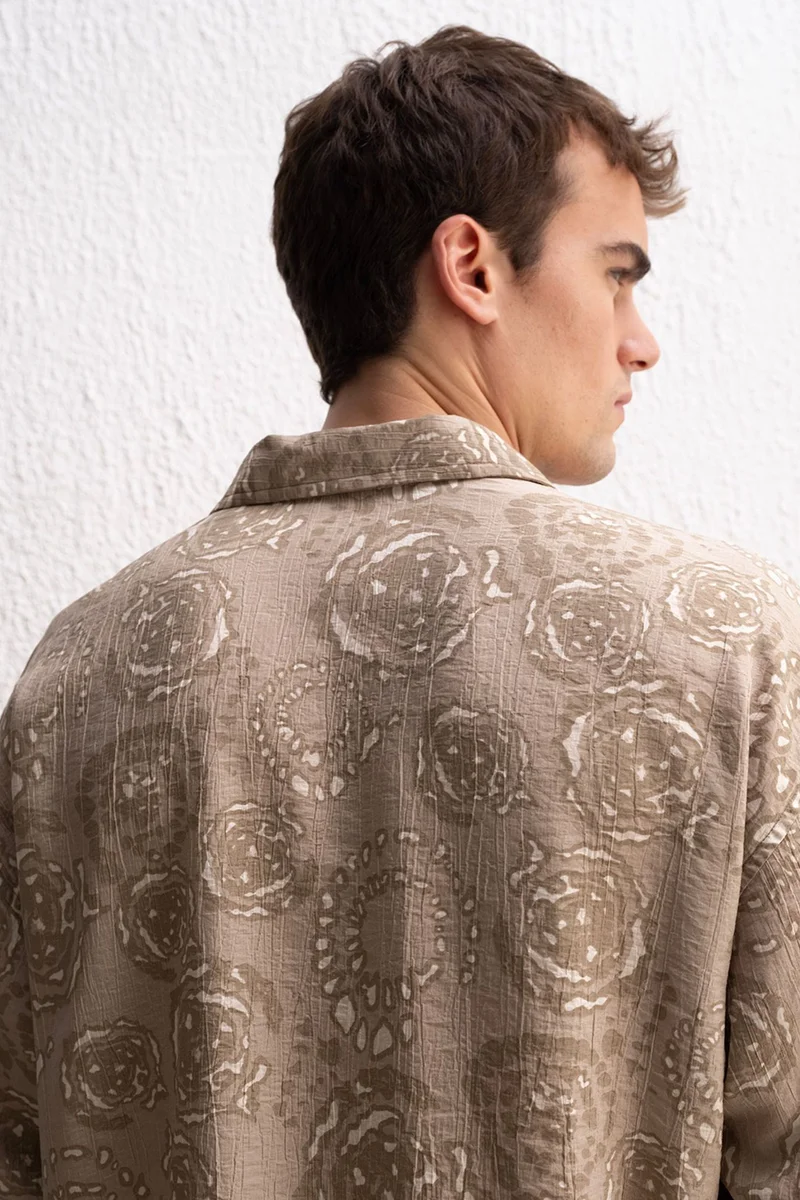 Giesto Beige Natural GIESTO Men's Shirt for Men | Best Price UAE