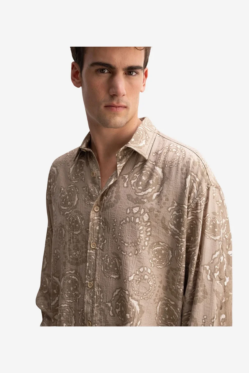 Giesto Beige Natural GIESTO Men's Shirt for Men | Best Price UAE