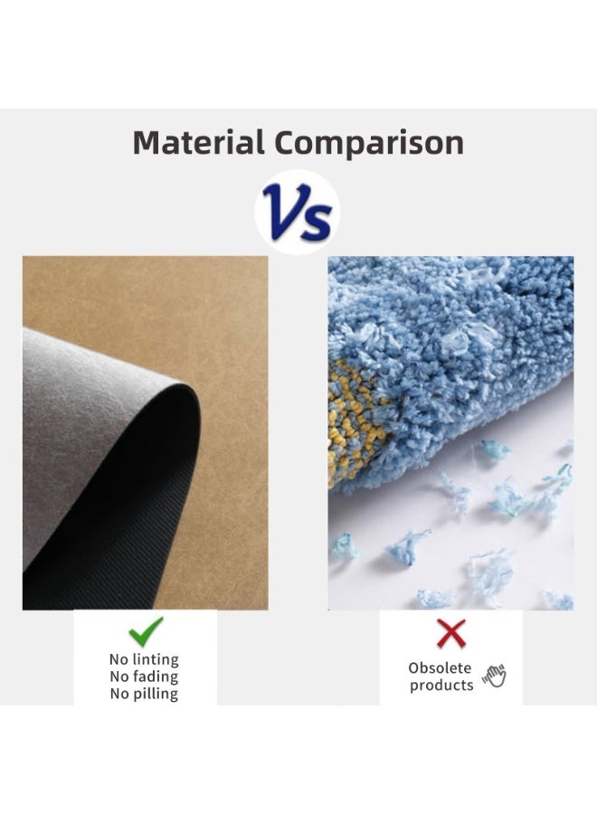 Bath Rugs Bath Mat, Super Absorbent And Non-Slip,Silica Gel Algae Mud,Water-Absorbent And Quick-Drying，Machine Washable, Suitable For Bathroom Floors（15.75×23.62Inch） - Image 4