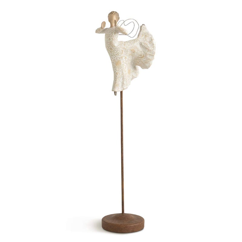 Willow Tree Song of Joy Angel Singing Soaring All in Universal Harmony Elevated Angel for Display with Nativity Gift for Baptism First Communion or Confirmation Sculpted HandPainted Figure