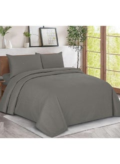 Generic Bed sheet set with elasticated edges Classic 100 % Cotton, of 3 pieces, king size,HOTEL-L018B  - Image 2
