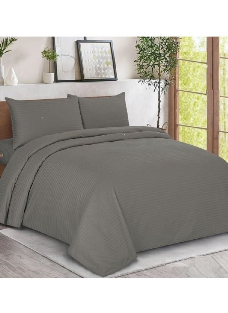 Generic - Bed sheet set with elasticated edges Classic 100 % Cotton, of 3 pieces, king size,HOTEL-L018B - Image 1