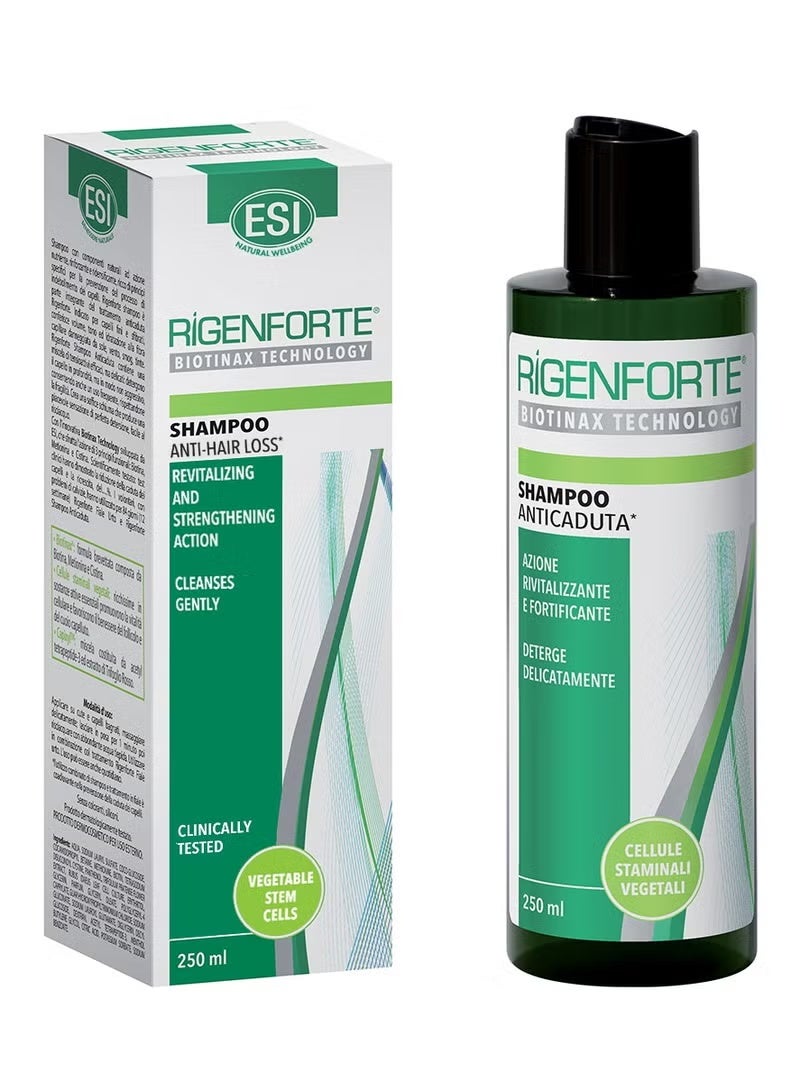 ESI Rigenforte Anti-Hair Loss Shampoo, 250ml - Strengthens & Nourishes Damage, Weak & Brittle Hair, Adds Volume, Stimulates Growth, Improves Scalp Health, Paraben & Silicone Free - Image 1