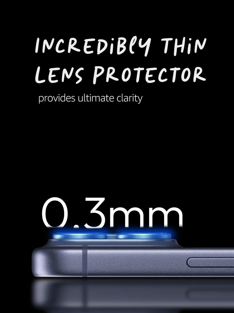 Lensarmor Compatible with iPhone 17 Pro / 17 Pro Max Camera Lens Protector Deep Blue (2-Pack) – 9H Tempered Glass, Military-Grade Anti-Scratch, Ultra-Slim Case-Friendly, Easy Install Frame - Image 5