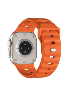 Suitisbest Sport Band Compatible with Apple Watch Ultra Band 49mm 45mm 44mm 42mm for Men, Soft Breathable Silicone Wristbands Waterproof Replacement Strap for iWatch Series Ultra 8 7 6 5 4 SE  - Image 1