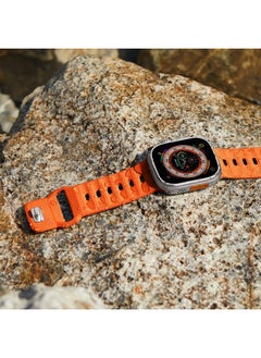 Suitisbest Sport Band Compatible with Apple Watch Ultra Band 49mm 45mm 44mm 42mm for Men, Soft Breathable Silicone Wristbands Waterproof Replacement Strap for iWatch Series Ultra 8 7 6 5 4 SE  - Image 5