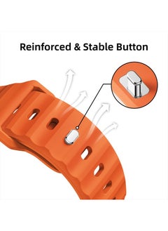 Suitisbest Sport Band Compatible with Apple Watch Ultra Band 49mm 45mm 44mm 42mm for Men, Soft Breathable Silicone Wristbands Waterproof Replacement Strap for iWatch Series Ultra 8 7 6 5 4 SE  - Image 4