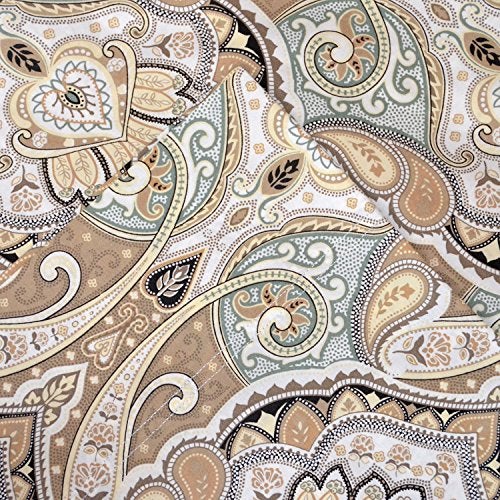 Pointehaven Bedding 4 Pieces King 100% Cotton Percale Sheets- Printed Bed Sheet & Pillowcase Sets- Soft Cotton Bed Sheets Set- Fits Mattress 19 inches Deep Pocket (King, Cedar) - Image 2