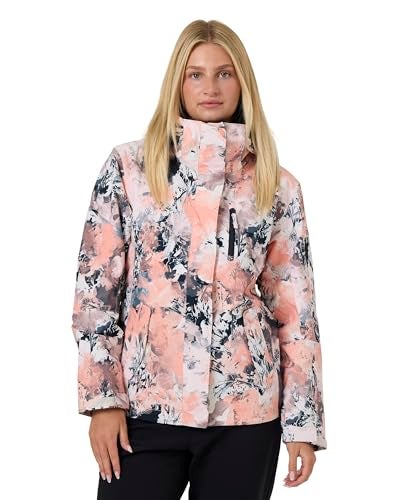Roxy Women's Jetty Block Jacket – 10K Waterproof, Insulated Snow Jacket, PFAS-Free, Recycled Fabric, Peach Pink, X-Small - Image 1