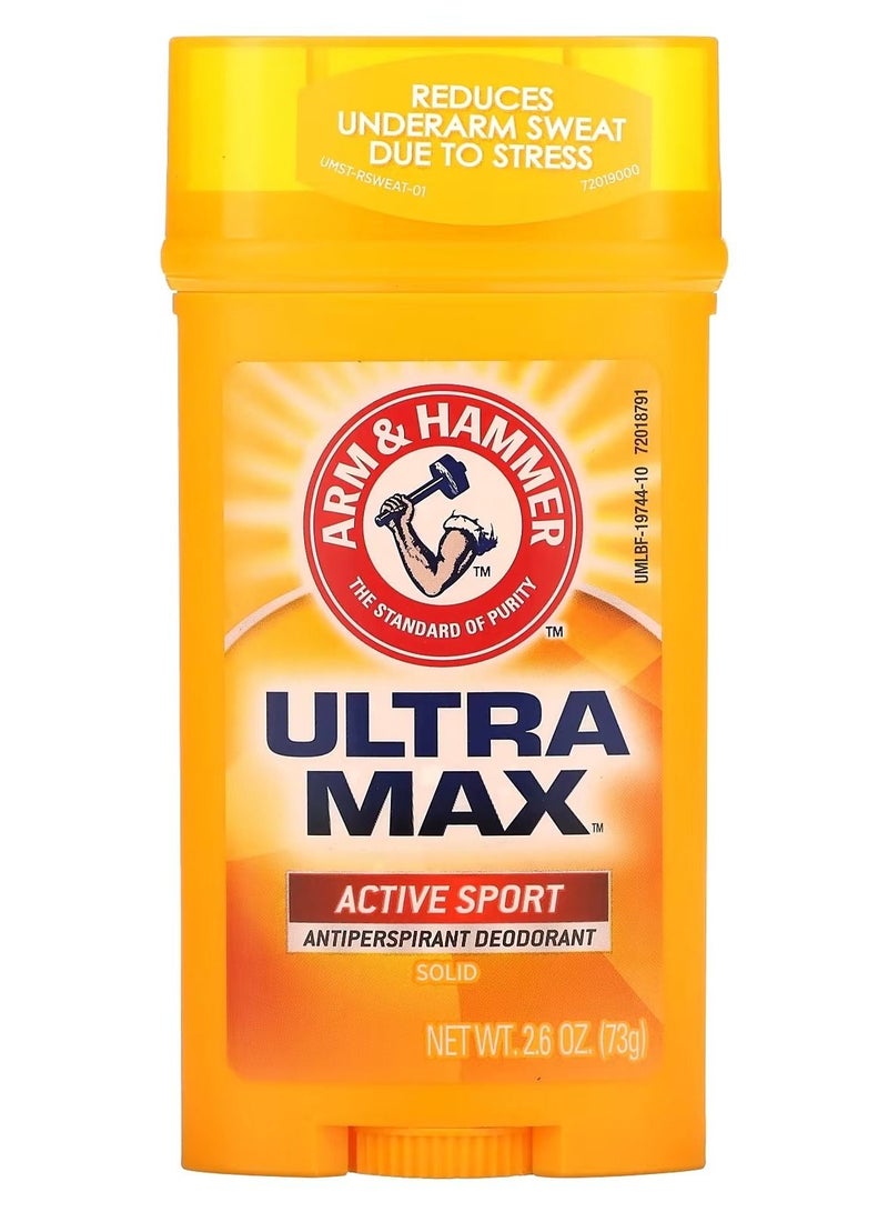 Arm & Hammer Solid Antiperspirant Deodorant Active Sport 2.6 oz 73 g