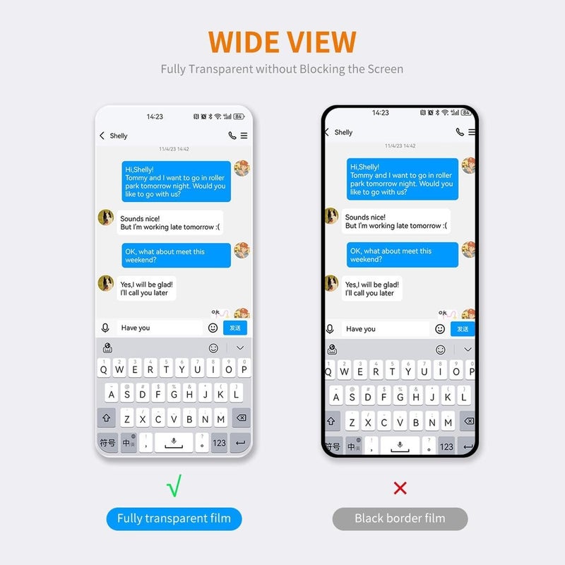 إنكاي ENKAY واقي شاشة Nothing Phone 3a Lite من الزجاج المقوى لـ Nothing Phone 3a Lite، فيلم واقي من الألومنيوم-السيليكون ذو حافة قوس كبيرة شفاف - Image 1