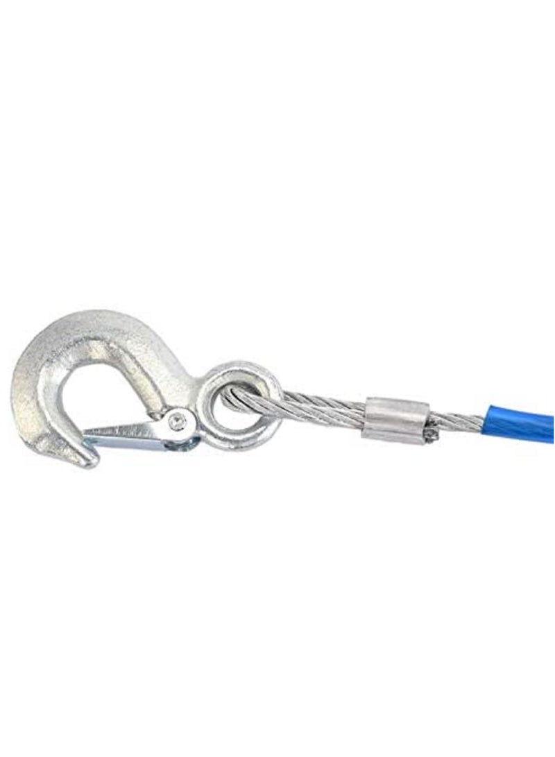 althiqahkey 7 Tons Heavy Duty Vehicle Steel Wire Towing Cable with Hook 5m - Image 3