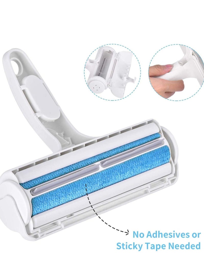 SYOSI فرشاة إزالة شعر الحيوانات قابلة لإعادة الاستخدام لإزالة الشعر من الكلاب والقطط سهلة التنظيف الذاتي من السجاد والأثاث عبوة 2 - Image 4