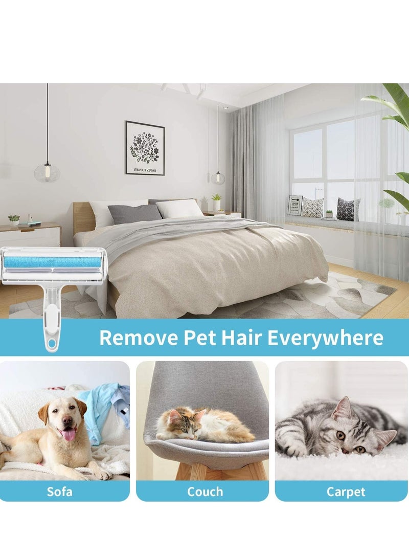 SYOSI فرشاة إزالة شعر الحيوانات قابلة لإعادة الاستخدام لإزالة الشعر من الكلاب والقطط سهلة التنظيف الذاتي من السجاد والأثاث عبوة 2 - Image 3