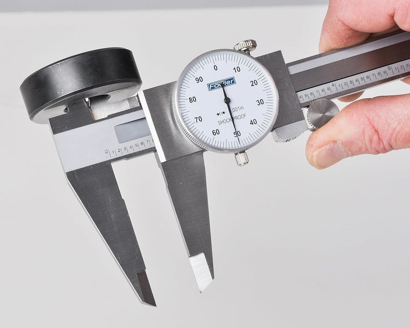 Fowler 52-008-708-0, Premium Dial Caliper With 0-8" Measuring Range,White - Image 4