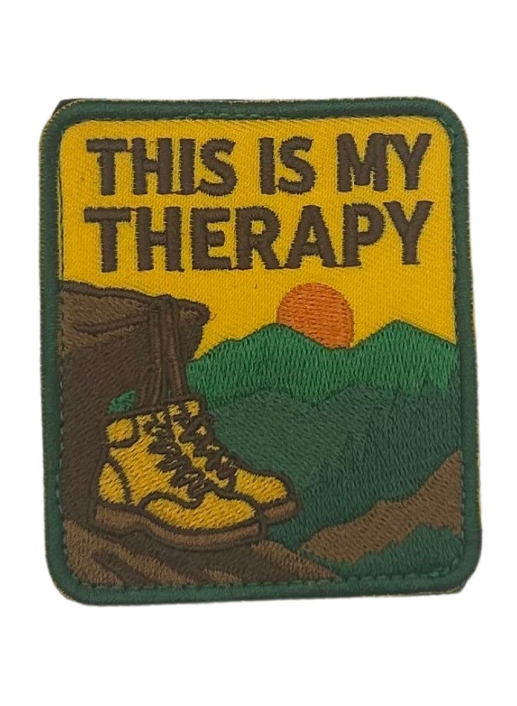 Project Nomad Velcro Hook Patch, Tacti-Cool SPORTS Collection, Hiking Therapy for bag/vest, tech gadgets for kids & adults, for school backpack, for pencil case, for gym bag, gift for men/women - Image 1