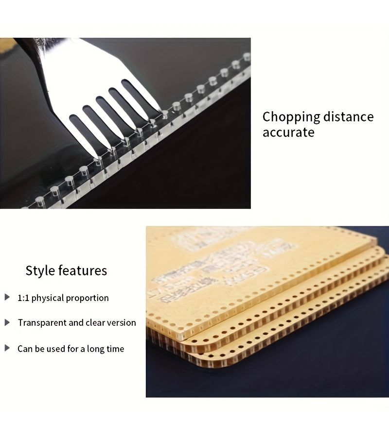 1pc Acrylic Leather Template For Wallet Handmade Baseball Coin Purse Bag Craft - Image 4