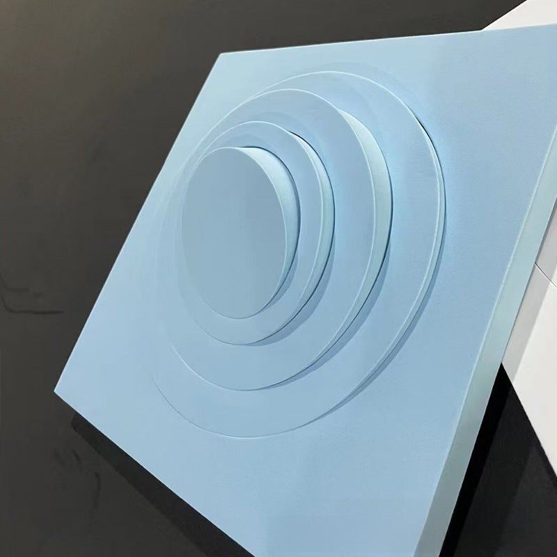 EVA 3D Geometry Photo Props Foam Set Ocean Blue Cube circle combination