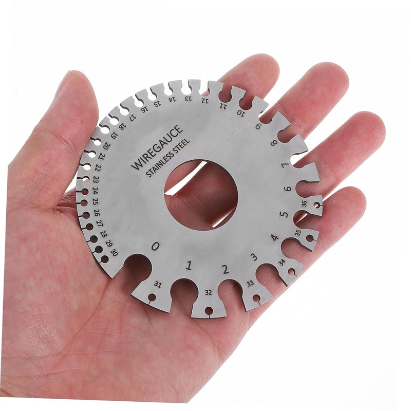 Stainless Steel Welding Gauge Set 2pcs Wire Gauge Measuring Tool - Image 4
