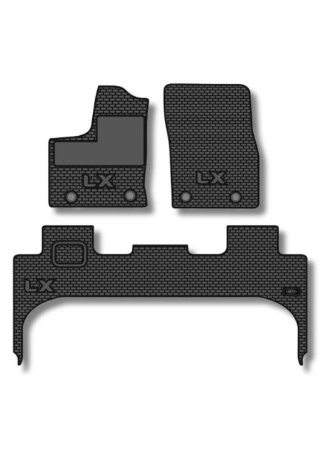  م م ذ ح م ش ﻦﻔﻳرد بطانات أرضية مطاطية داخلية لسيارة LX500 LX600 - Image 1