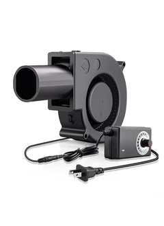 Generic Turbo Blower Fan with Long Power Adapter, for Cooling and Ventilation, Cooling Centrifugal Air Blower Fan for BBQ Inflatables Fireplace  - Image 2