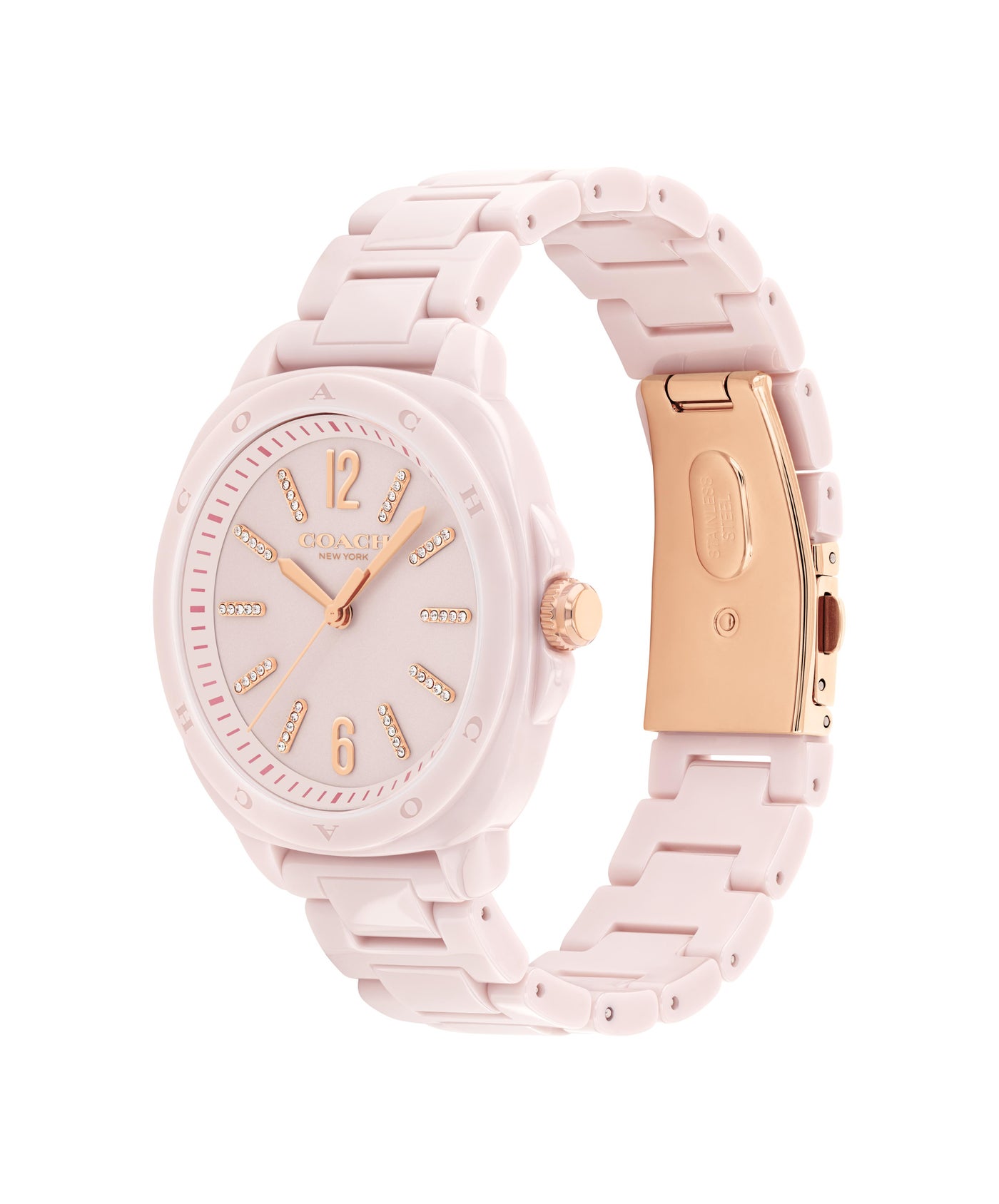 ساعة يد ستانلس ستيل بعقارب