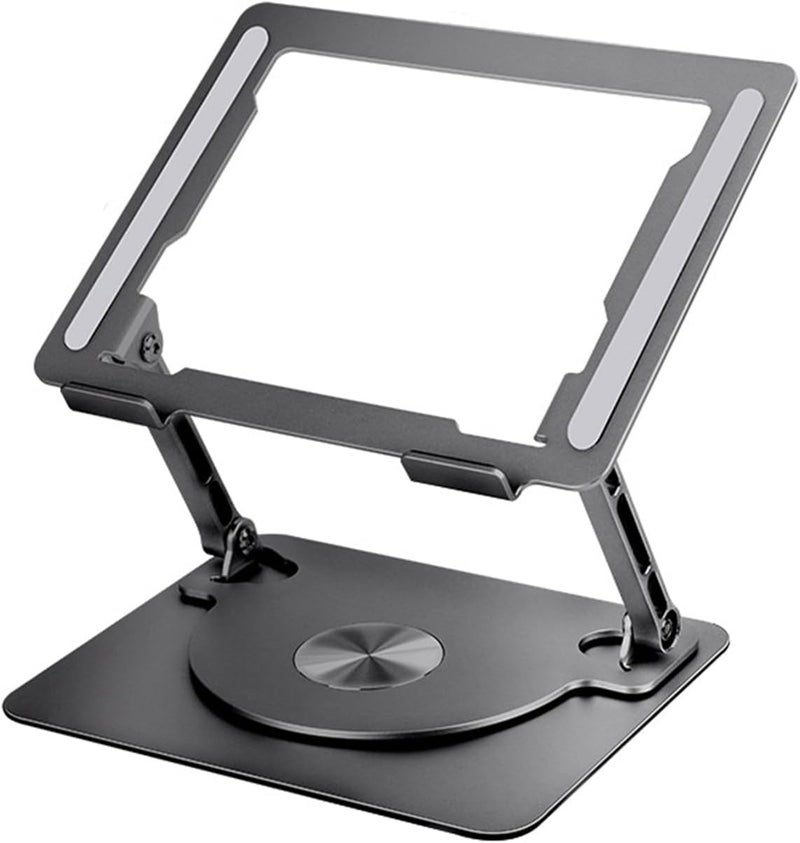 Laptop Stand Active Cooling Holder 360°Rotating Aluminum Bracket for 17Inch Tablets Home Offices Notebook Laptop - Image 1