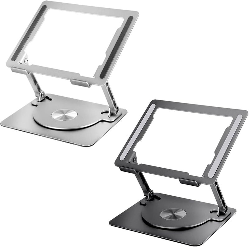 Laptop Stand Active Cooling Holder 360°Rotating Aluminum Bracket for 17Inch Tablets Home Offices Notebook Laptop - Image 4