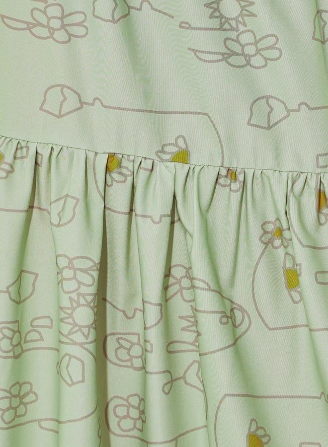 Take Two Floral Print Mid Rise Tiered Maxi Skirt  - Image 3